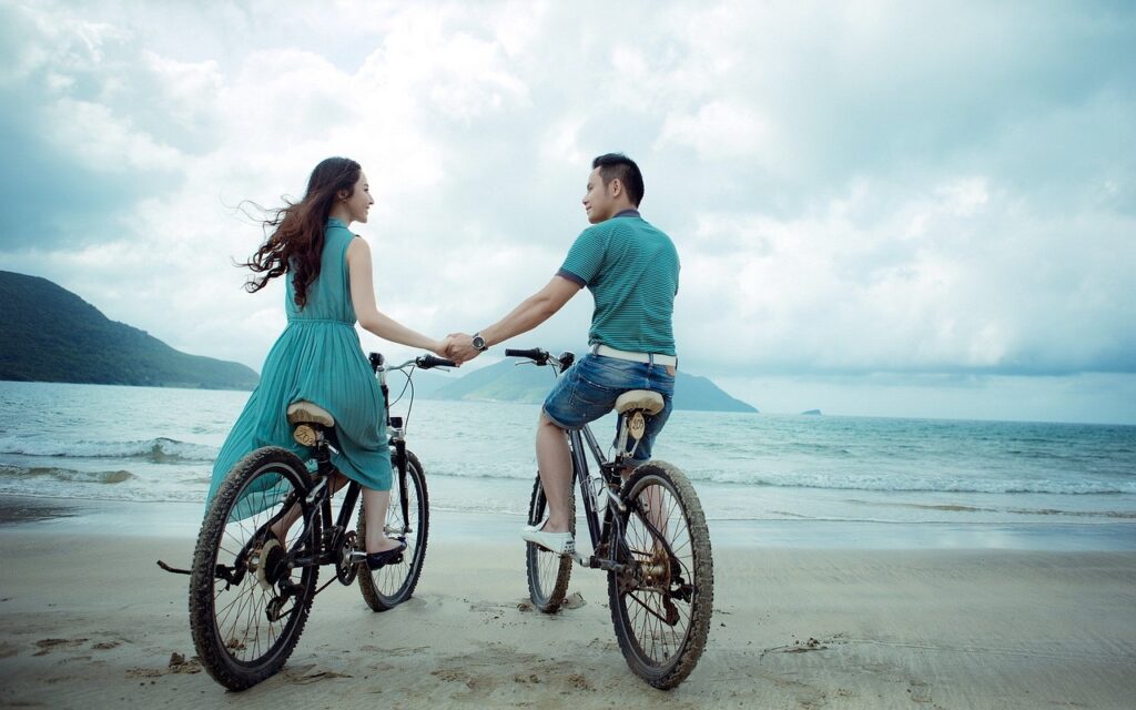 couple vélo