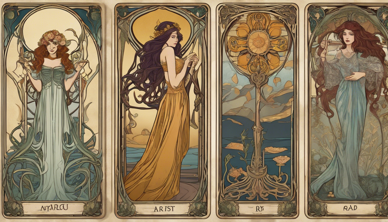 explorez l'univers fascinant du tarot art nouveau à travers son histoire et ses significations. plongez dans l'esthétique unique de cette époque artistique et découvrez comment chaque carte révèle des profondeurs symboliques et mystérieuses.