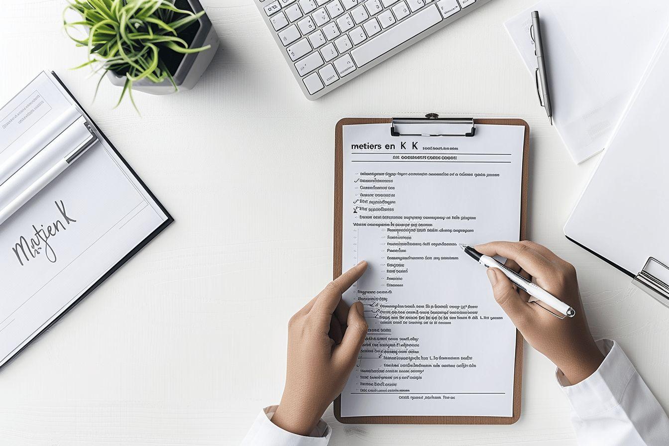Métiers en k : la liste essentielle à connaître